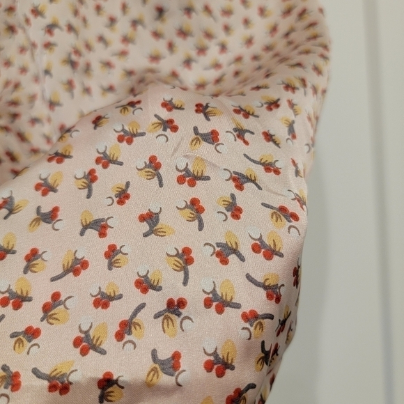 Lush Spaghetti Strap Camisole Sleeveless Cherry Twig Print Sheath Dress Size Med - Picture 5 of 9